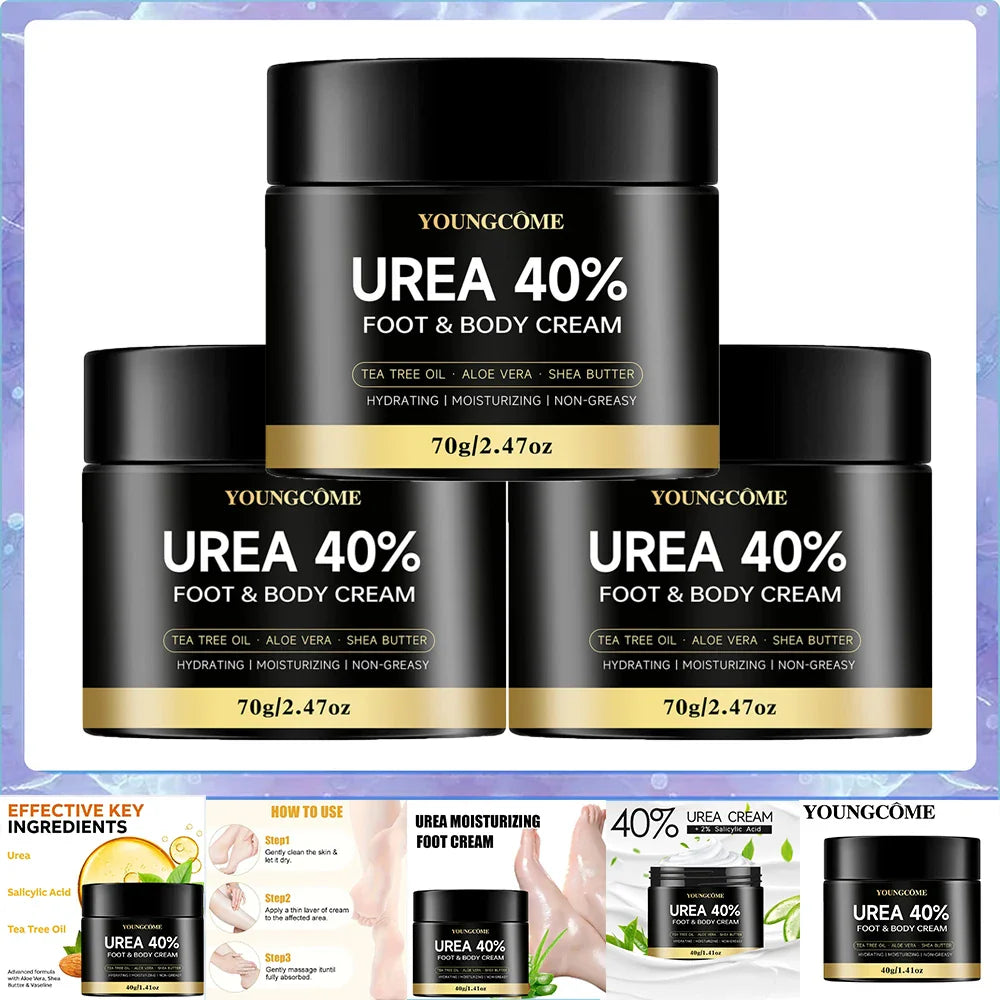 Urea 40% Foot Cream – Dry Cracked Heel & Skin Repair | YOUNGCOME