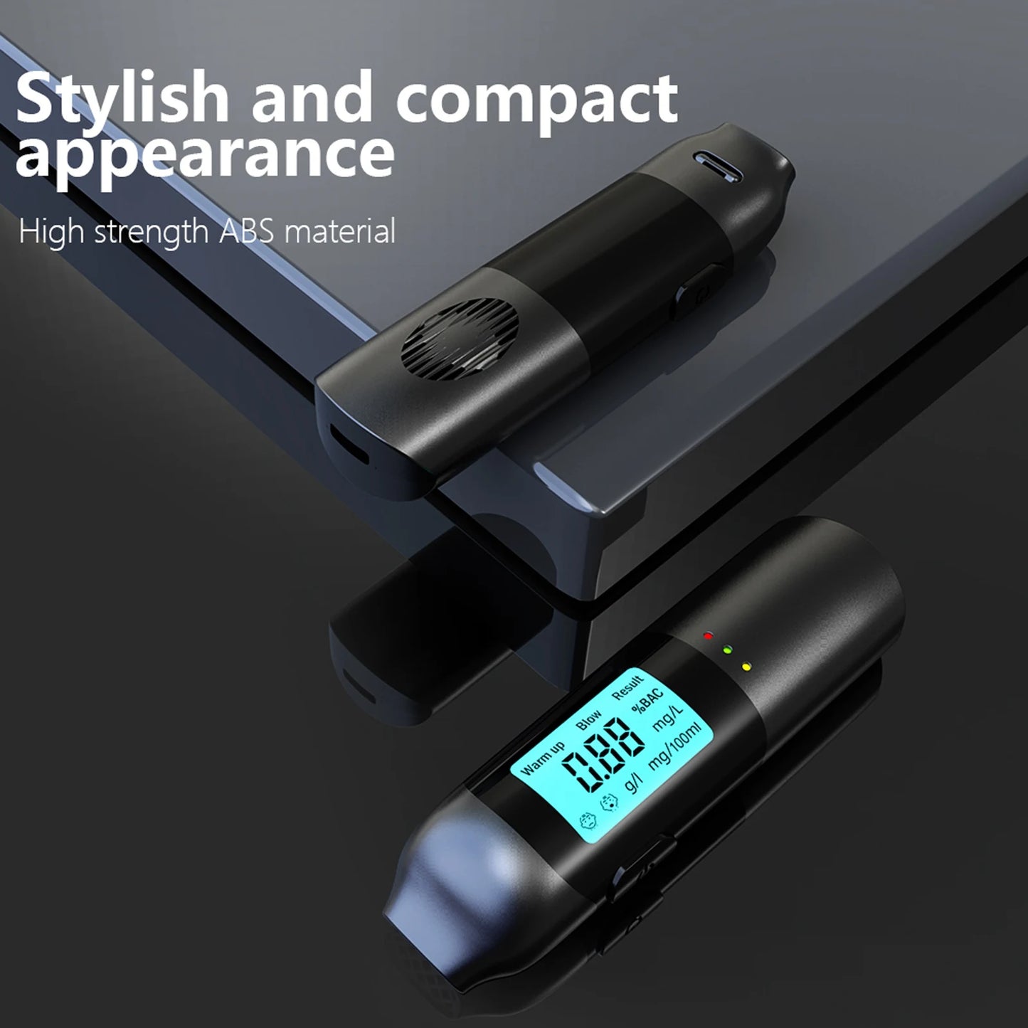 Contactless Breathalyzer Portable Rechargeable Breath Analyzer LED