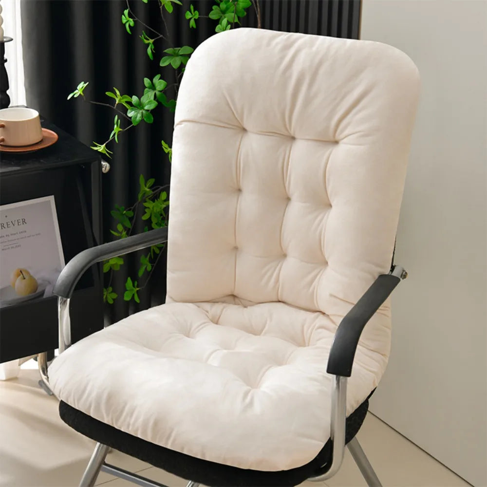 Thickened 45*93cm Chair Cushion Cotton Washable Chair Cotton Pads 2 in 1 Hammock Seat Cushion Outdoor Supply Peaceful Pleasures Health and Wellness Beige