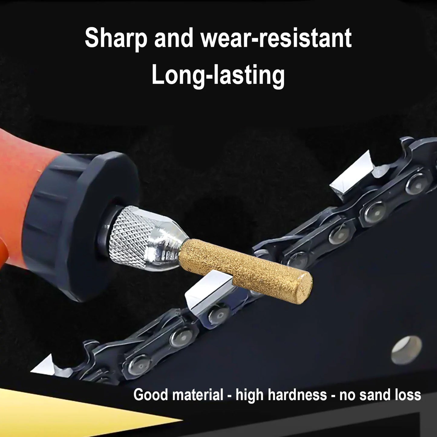 4- Emery Coated Cylindrical Burr Chainsaw Ener Electric Sure Handheld
