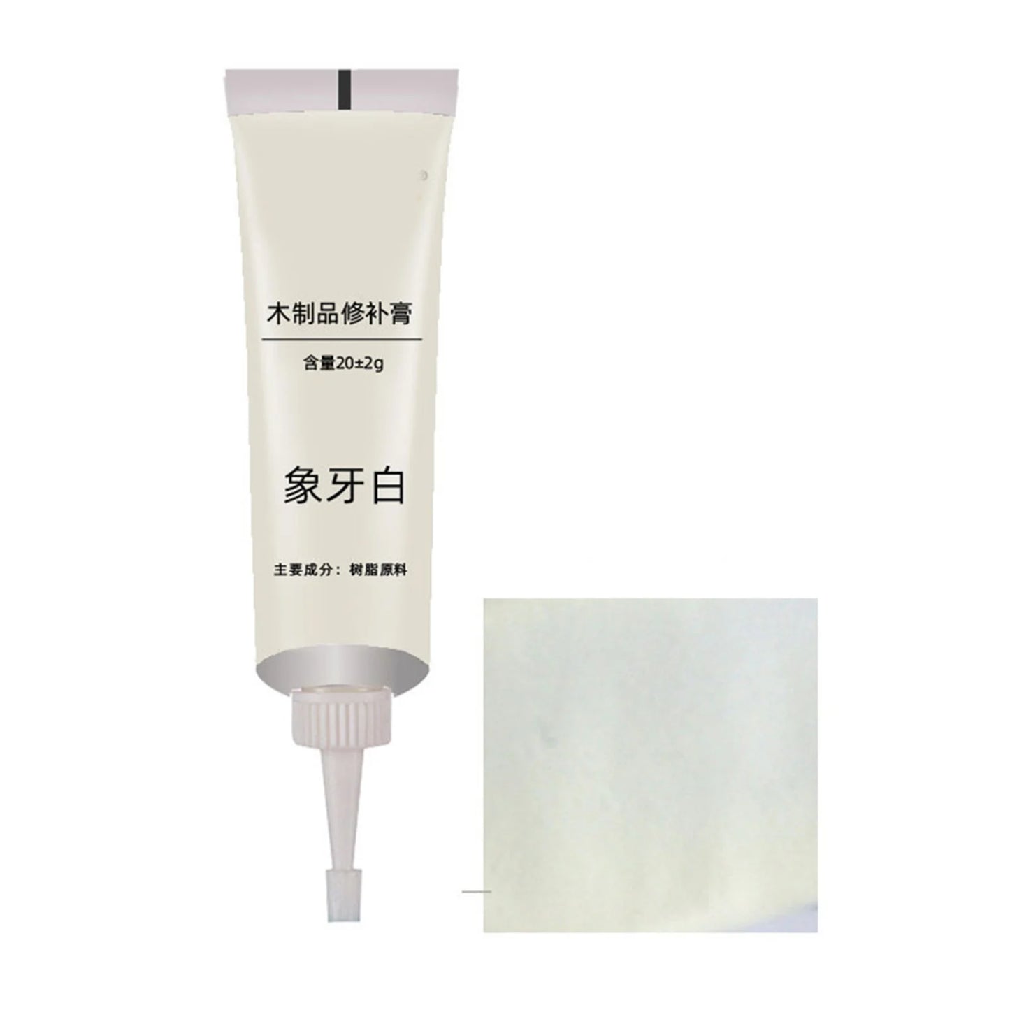 20g Wood Filler Floor Scratch Paint Repair Oak/Veneer/Walnut Color Water-Based Putty Hardwood Laminate Floor Repair Peaceful Pleasures Health and Wellness ivory white