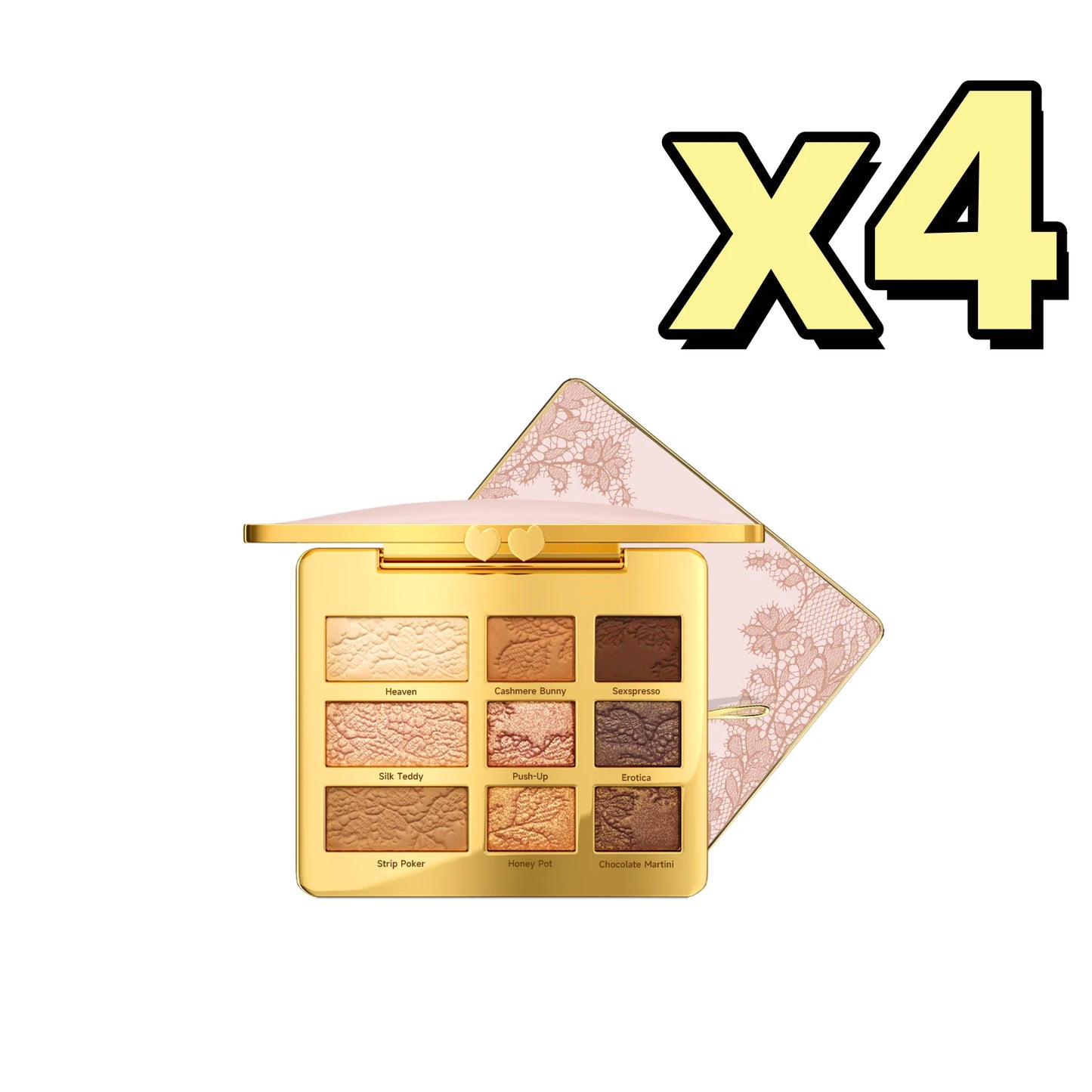 9 Color Eyeshadow Palette Easy Blend Natural Look Buildable Coverage Beauty Eye Contour Portable Durable Eyeshadow Makeup Powder Peaceful Pleasures Health and Wellness 12g Boxed X 4PCS