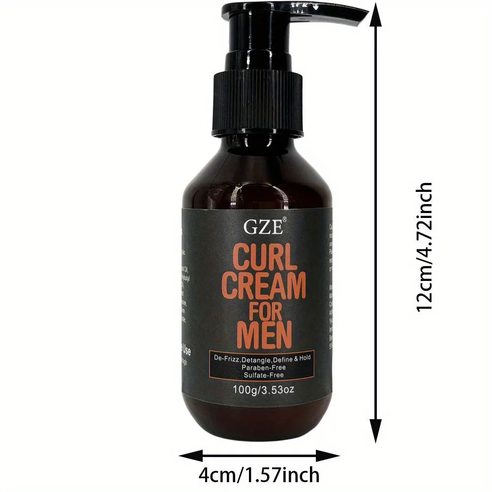 GZE Castor Oil Curl Defining Cream – Sulfate-Free, Color Safe