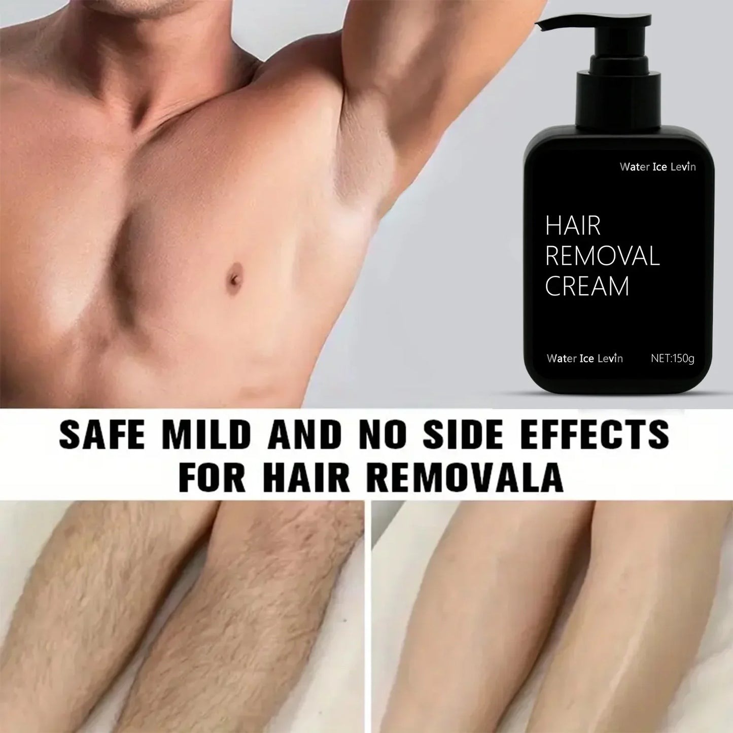 Hair Removal Cream for Body, Face & Intimate Areas – 150g