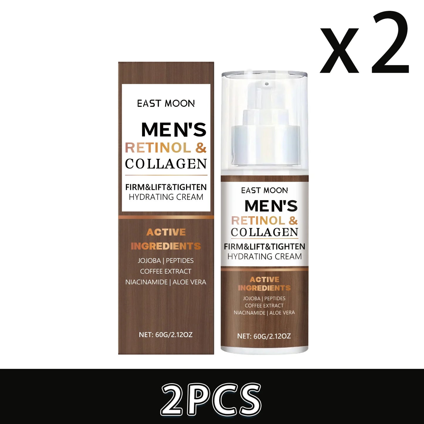 East Moon Men's Retinol Collagen Face Cream – Hydrate & Firm