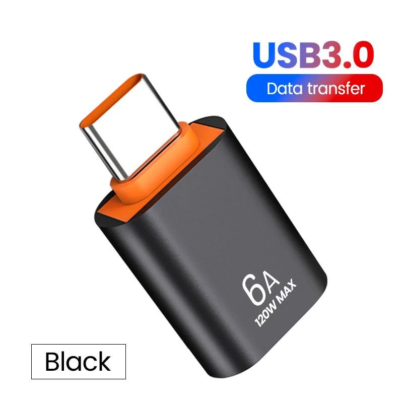 USB 3.0 to USB-C OTG Adapter | 6A Fast Charging & Data Transfer