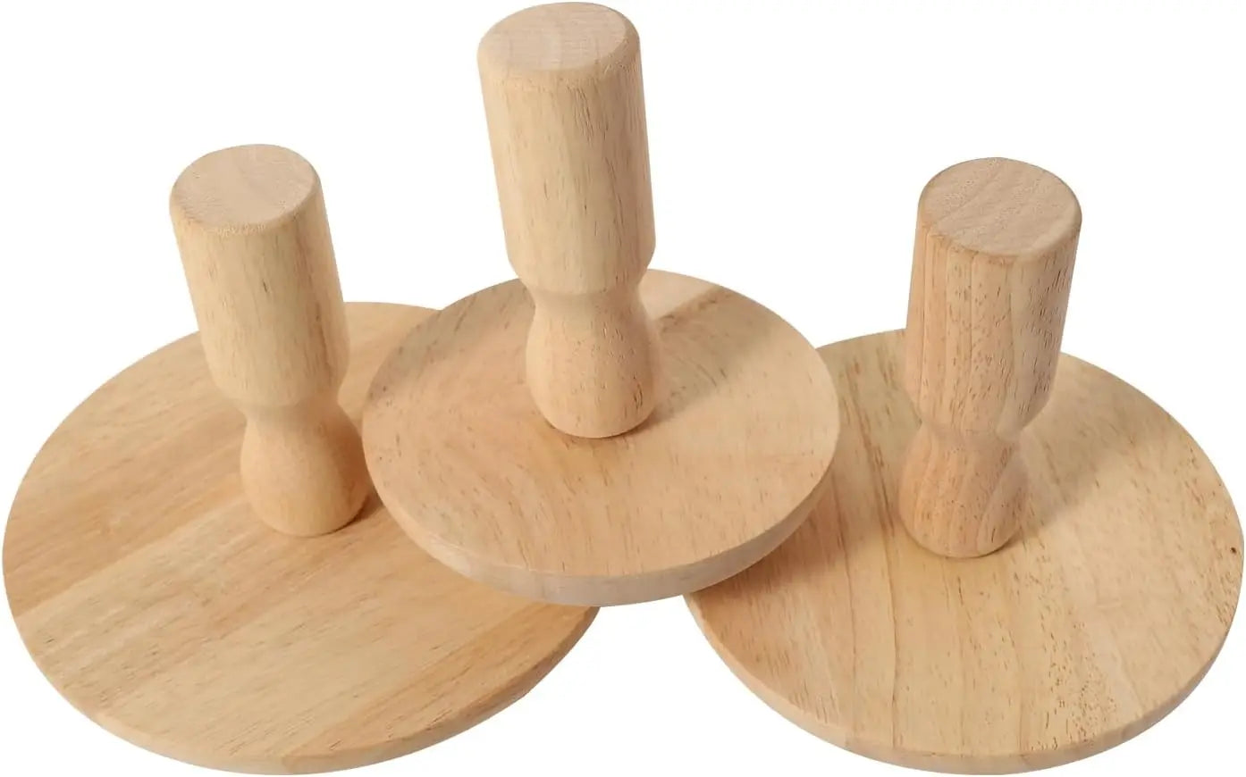 Ceramics Tool 4.5/5.5/6.5 in Plaster Mold Wood Pottery Tools with Handle for DIY Bowls Plate Dish Slump Press Mold Pottery Molds Peaceful Pleasures Health and Wellness