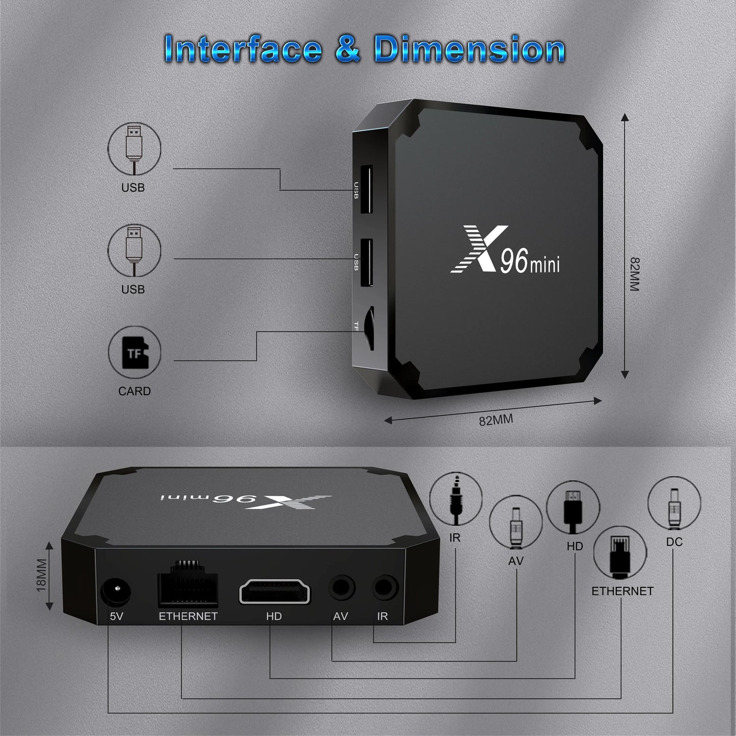 X96 mini TV Box Amlogic S905W2 Android 11 4K UHD 2.4G/5G WiFi 1GB+8GB/2GB+16GB Multi-language Smart Media Player Peaceful Pleasures Health and Wellness