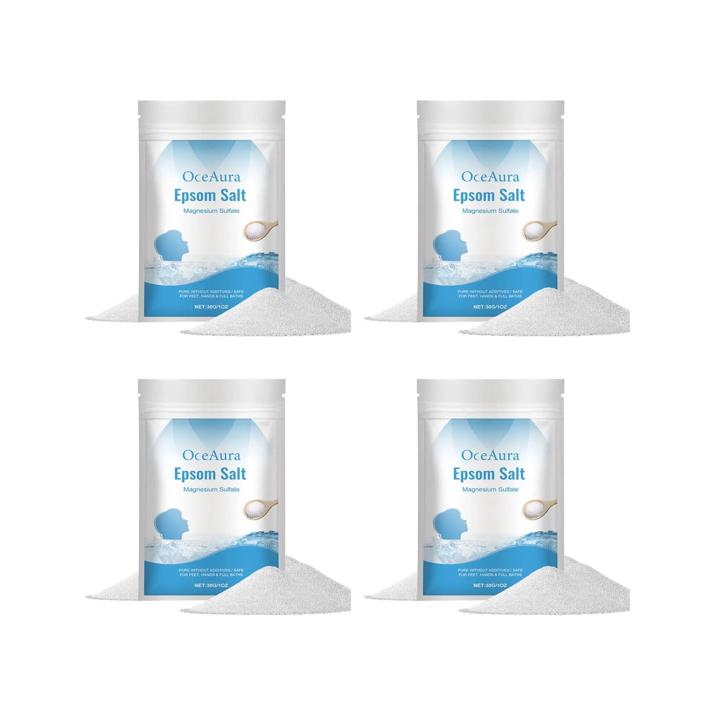 OceAura Natural Sea Salt Bath Scrub – Exfoliate & Moisturize Skin