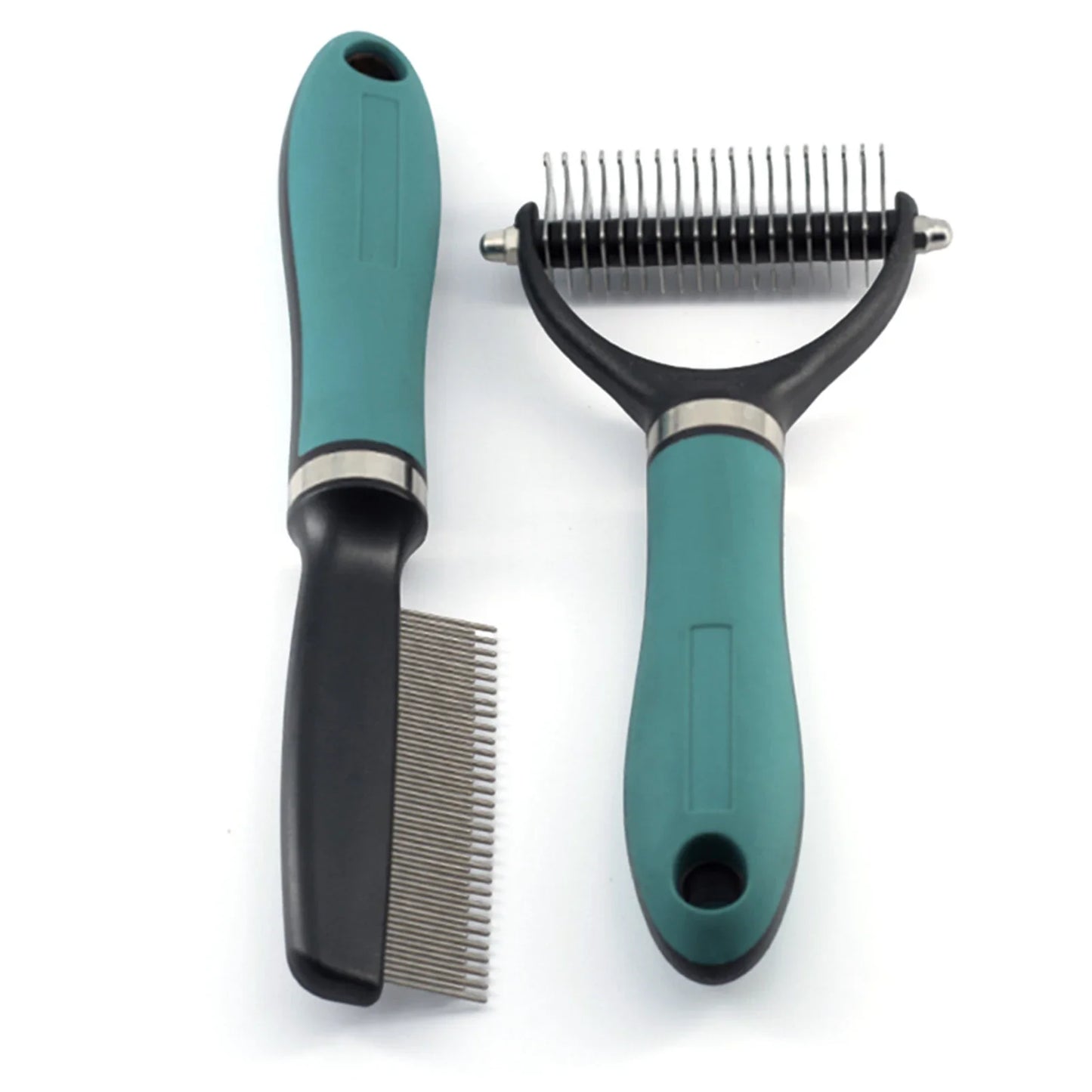 HOBBAGGO Pet Grooming Rake & Dematting Brush Set – Dogs & Cats