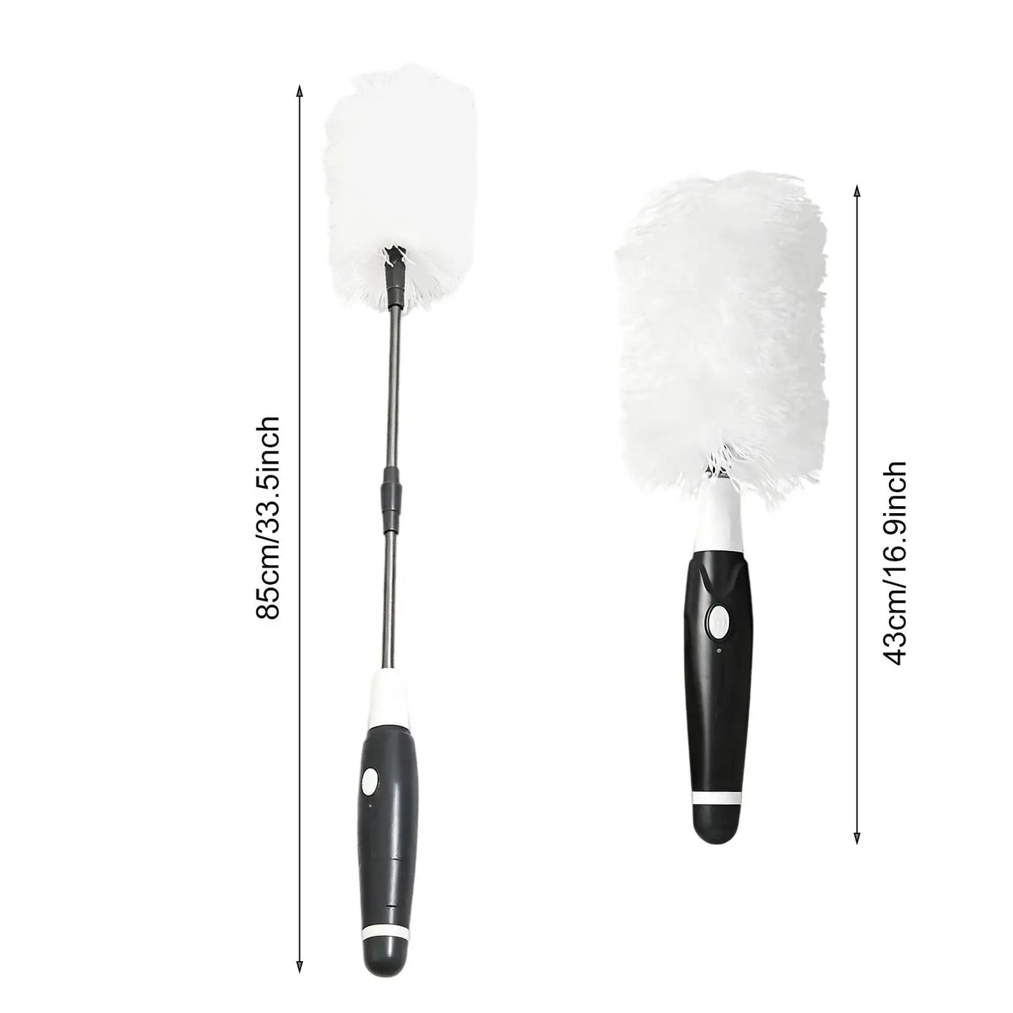 Electric Cordless Rotary Duster – Extendable Microfiber Brush Electric Cordless Duster Peaceful Pleasures Health and Wellness