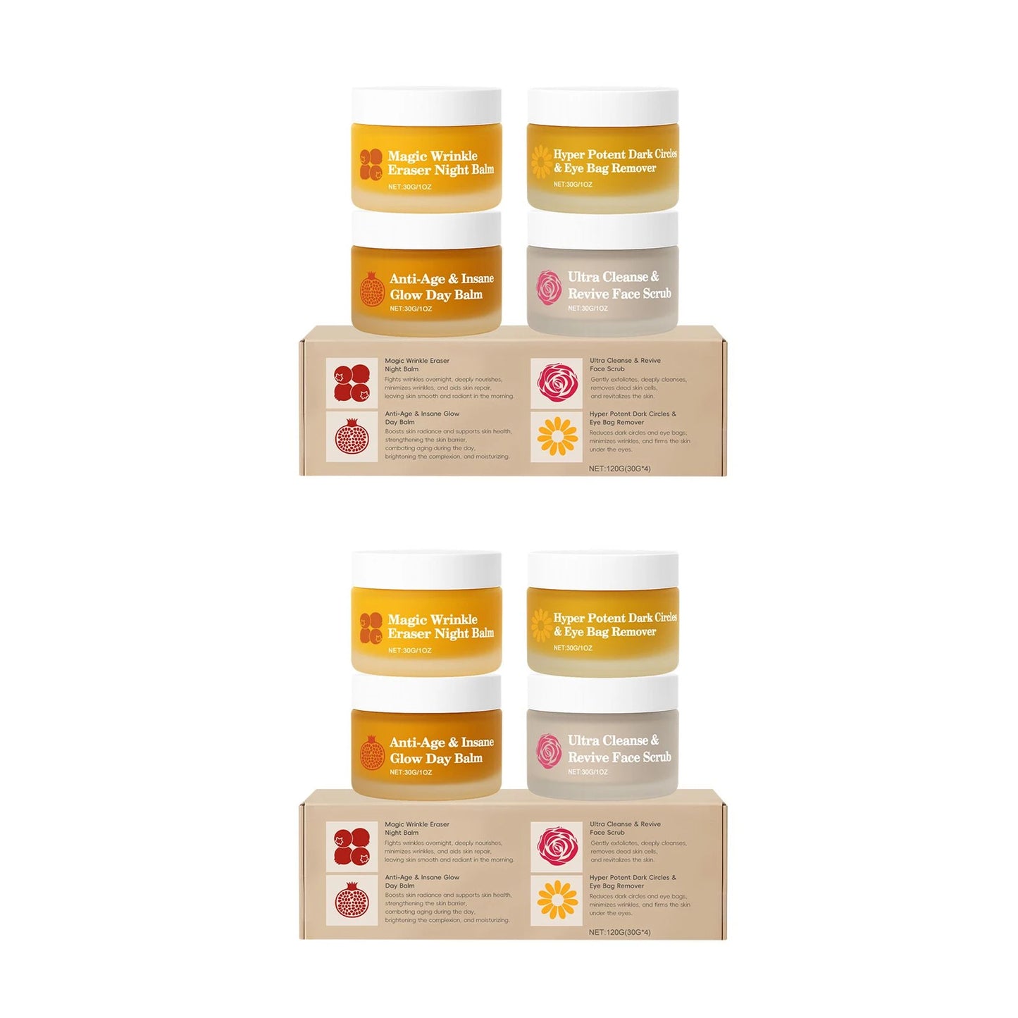 4-Piece Multifunctional Skincare Gift Set | Day & Night Routine
