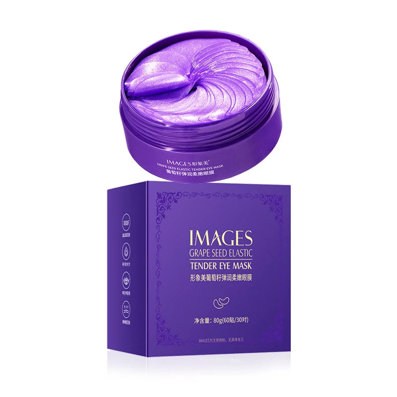 IMAGES Grape Collagen Eye Mask – Dark Circles & Bags, 60pc