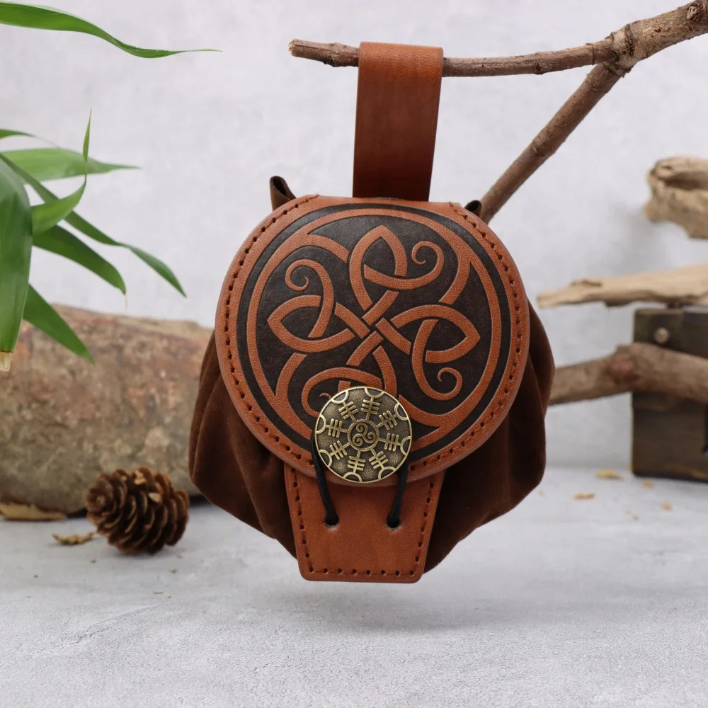 Medieval Viking Knight Retro Belt Waist Bag Accessories Printed