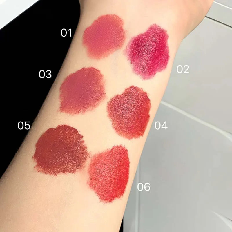 6pcs Panda Cute Color Matte gloss Lip Set: Natural Makeup Long-Lasting Non-Sticky Lipstick Kit for Daily Wear & Gift Peaceful Pleasures Health and Wellness