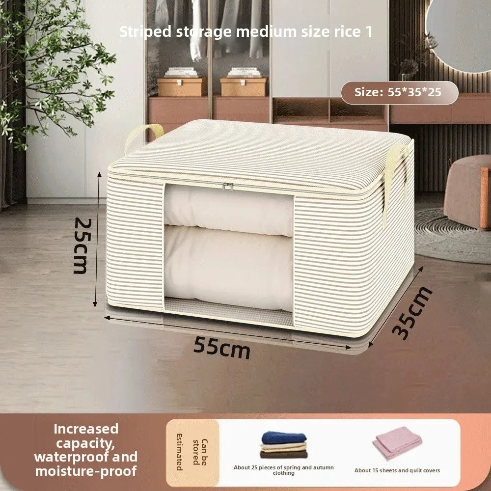 Large Comforter Storage Bag – Foldable Mothproof Organizer