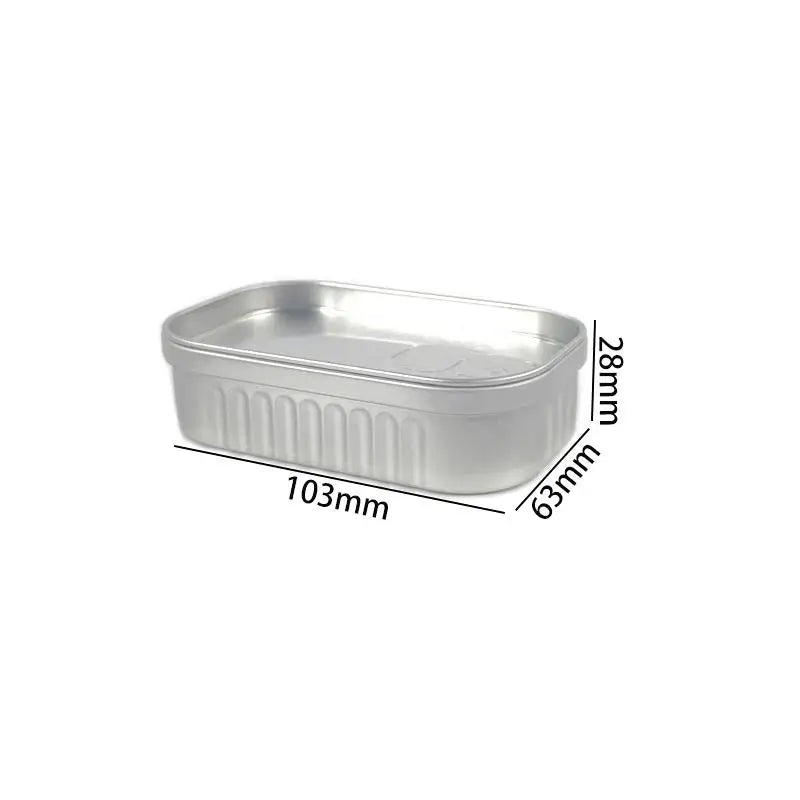Sardine Can Shaped Tin Box – Mini Metal Jewelry & Storage Case