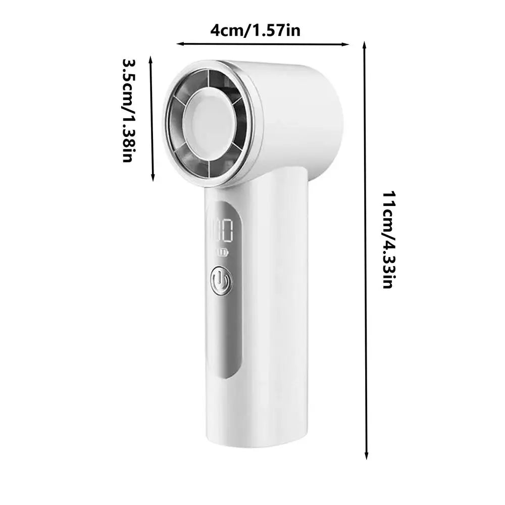 Mini Handheld Fan Small Portable Cooling Tool Portable Handheld Fan For Travel Office Outdoor Home Camping Theme Park Commuting Peaceful Pleasures Health and Wellness China Mainland White