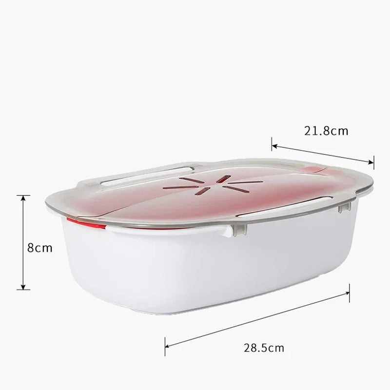 New Steam Case Plastic Steamer With Lid Microwave Oven Steamer For Steamed Bread Bun Dumpling Fish Kitchen Tools Cooking Tools Peaceful Pleasures Health and Wellness