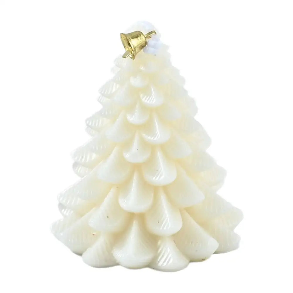 Christmas Tree Soy Wax Candle | Handmade Aromatherapy Holiday Gift Decorative Soy Candle Peaceful Pleasures Health and Wellness A China Mainland