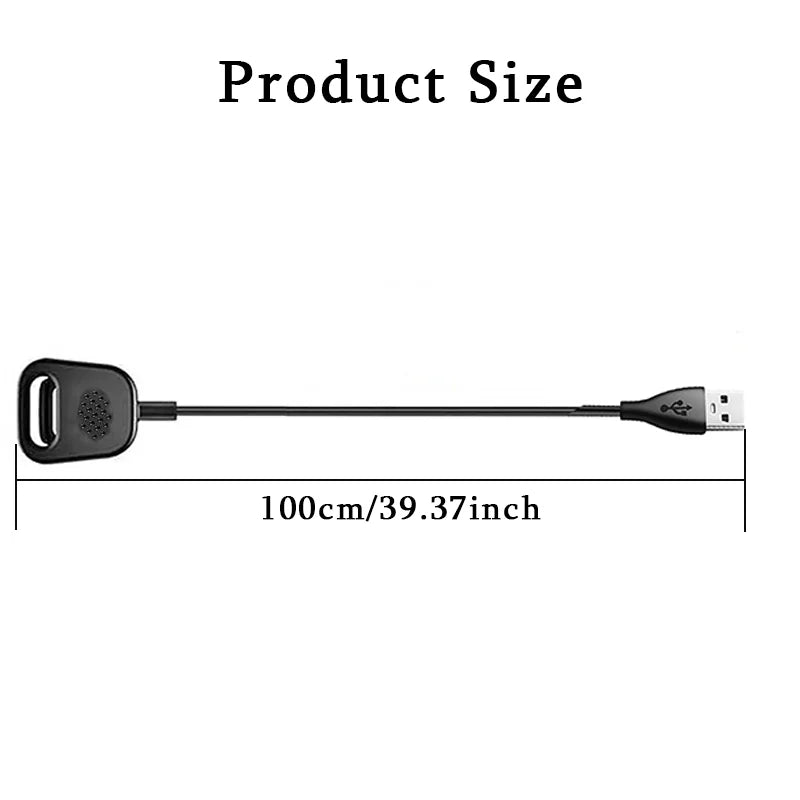 USB Charger Cable for Fitbit Charge 3 & 4 – Dock Adapter Peaceful Pleasures Health and Wellness