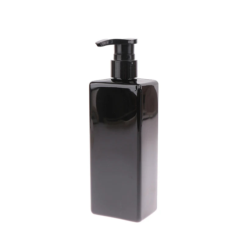 500ml Square Pump Dispenser Bottle – Refillable PET Plastic
