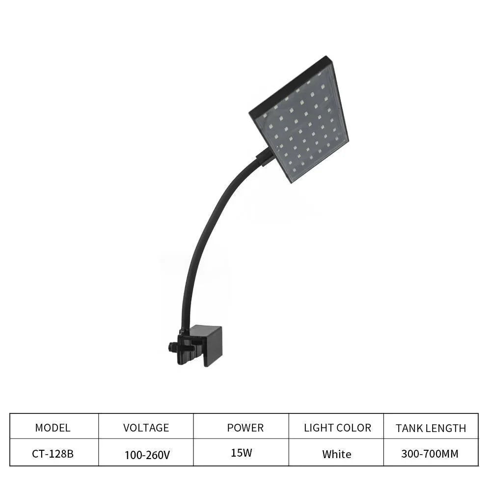 LED Clip-On Aquarium Light – Plant Grow Lamp with Lampshade