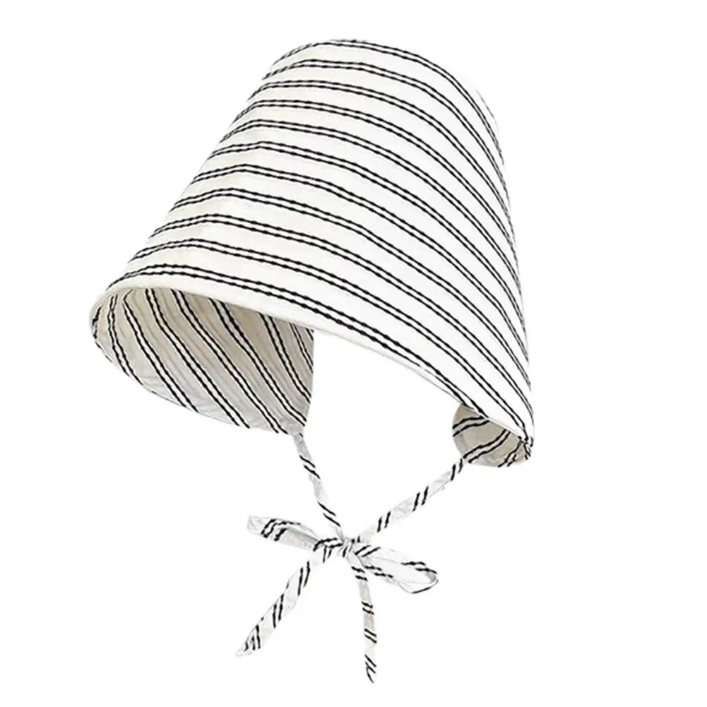 Women's Striped Bucket Hat UPF 50+ Wide Brim Beach Sun Hat