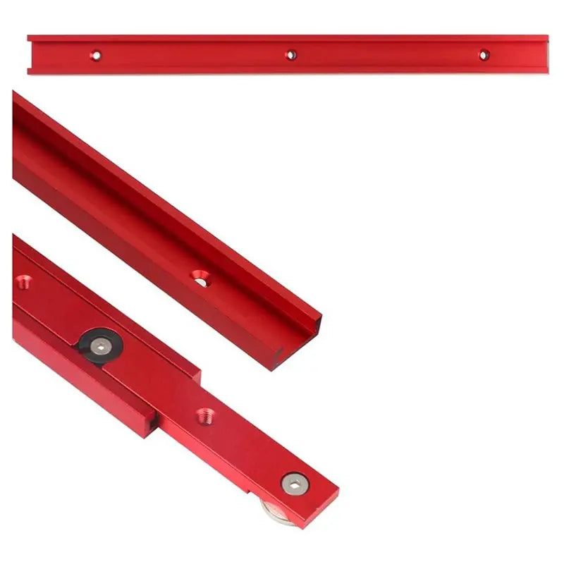 A36T-6Pc Aluminum 400Mm Double-Cut Profile Universal 3/4 T-Track With Predrilled Mounting Holes,30 Type T Track Peaceful Pleasures Health and Wellness