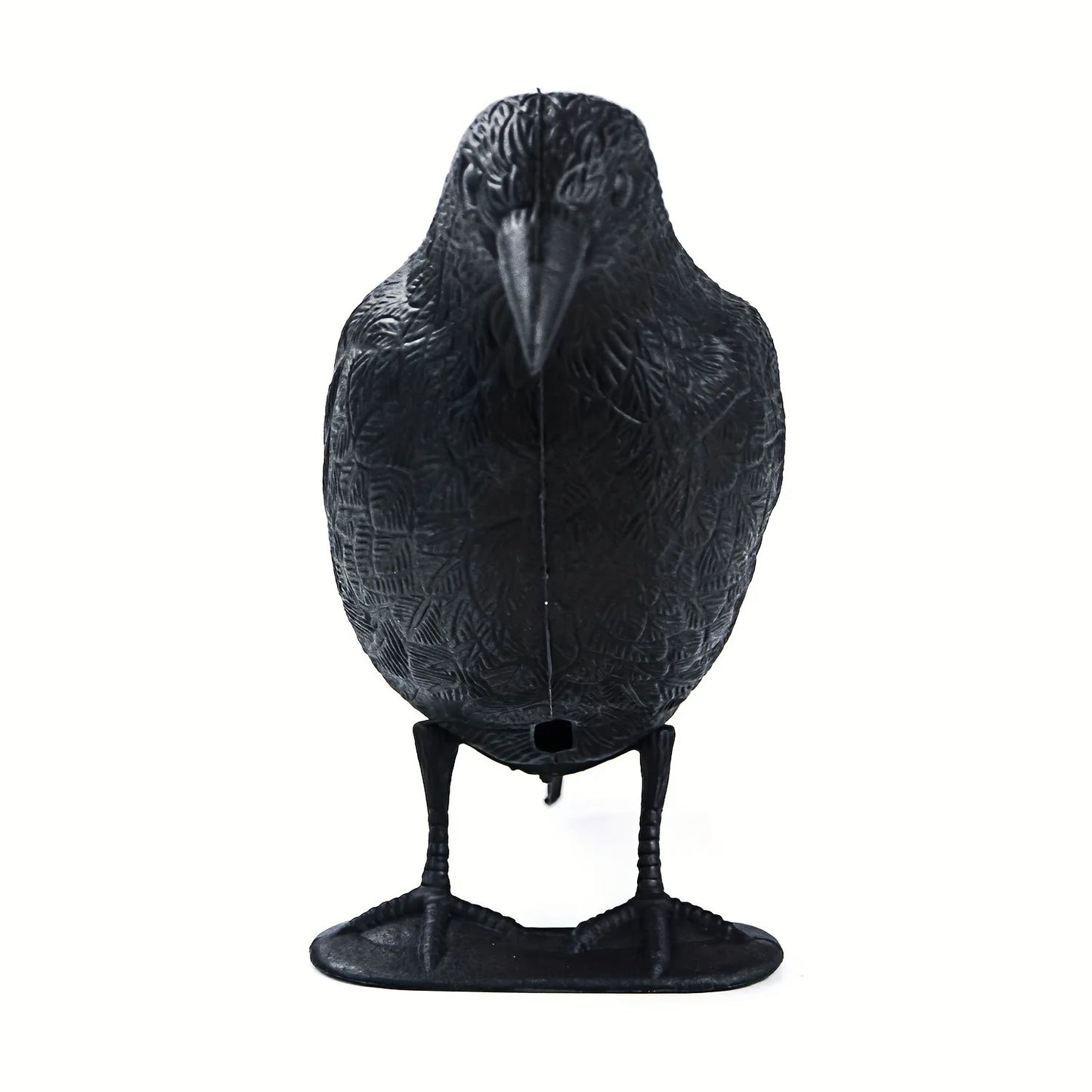 Realistic Crow Decoy Bird Scarer | Pigeon Pest Deterrent