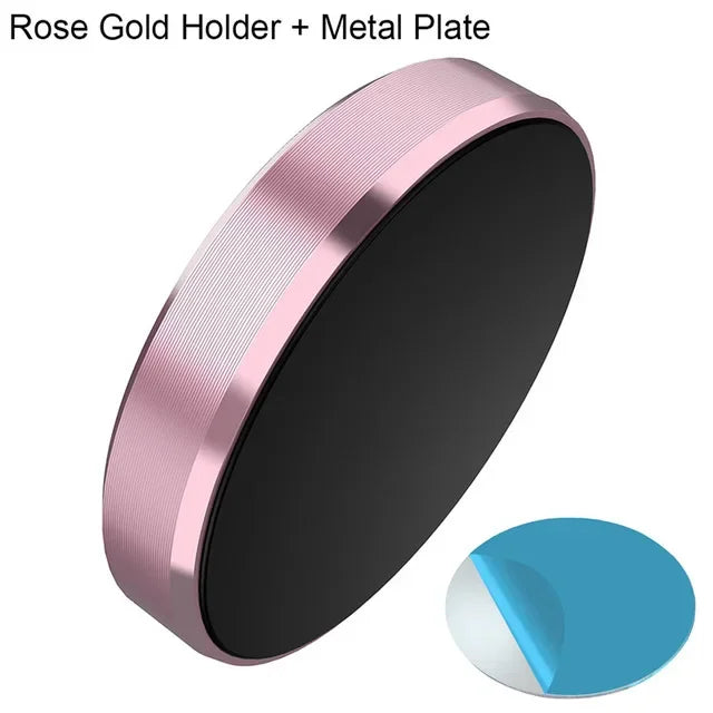 Magnetic Phone Car Holder Universal Magnetic Mount Bracket Stick on Car Dashboard Wall for iPhone Samsung Xiaomi Huawei Peaceful Pleasures Health and Wellness Rose Gold