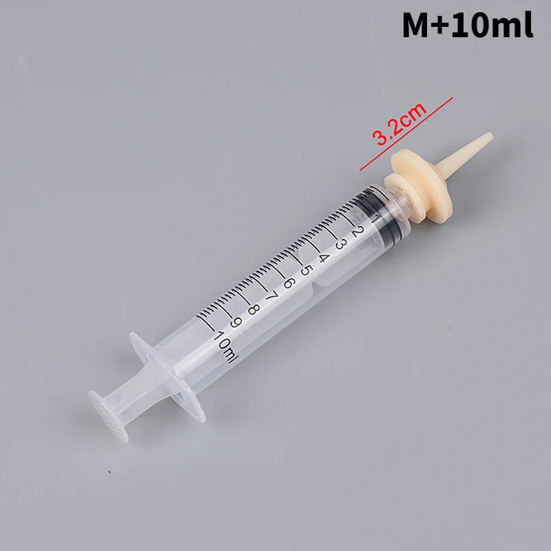 Pet Oral Syringe Feeder with Silicone Nipple | Puppy Kitten