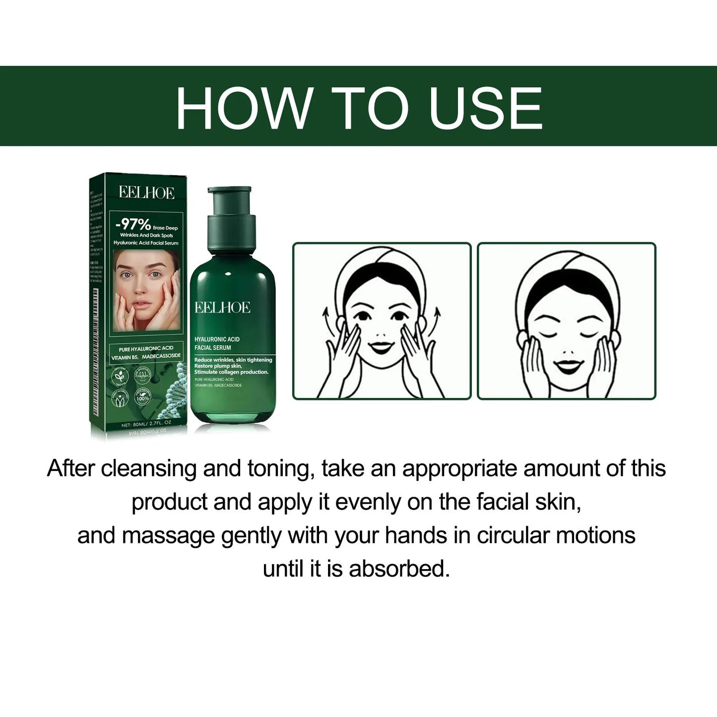 Hyaluronic Acid Firming Essence for Face & Neck – 80ml Peaceful Pleasures Health and Wellness