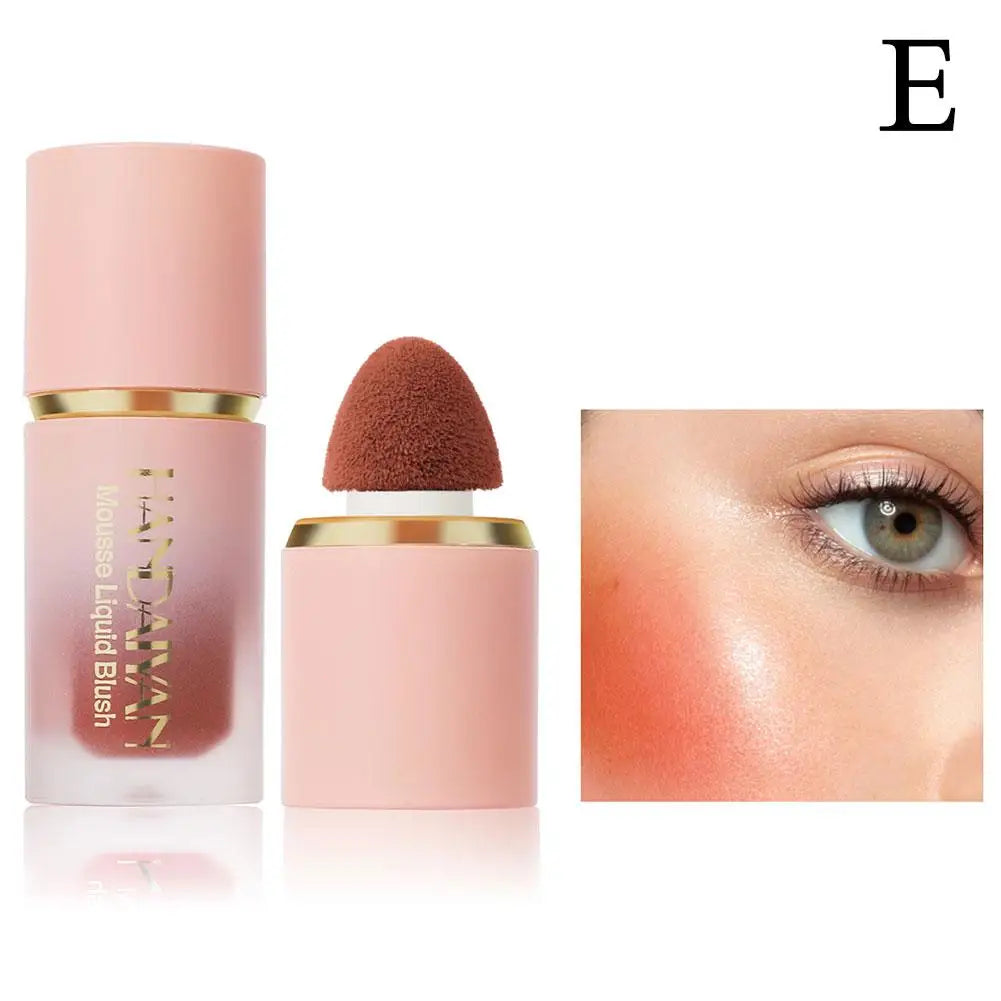 Matte Glitter Face Liquid Blusher Makeup Smooth Cheek Eye Mousse Blush Highlighter Stick Rouge Waterproof Contour Make Up Peaceful Pleasures Health and Wellness 05
