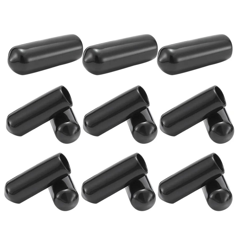 15Pcs Tent Stake Rubber Protective Caps Soft Sleeve Hiking Walking Pole Tips Outdoor Buffer End Grip Cover Connenctor Cover Peaceful Pleasures Health and Wellness