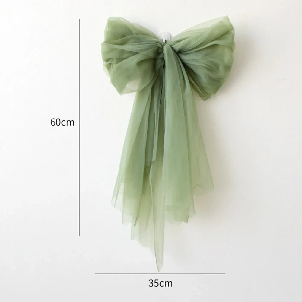 60cm Mesh Yarn Bowknot Christmas Tree Topper | Holiday Decor