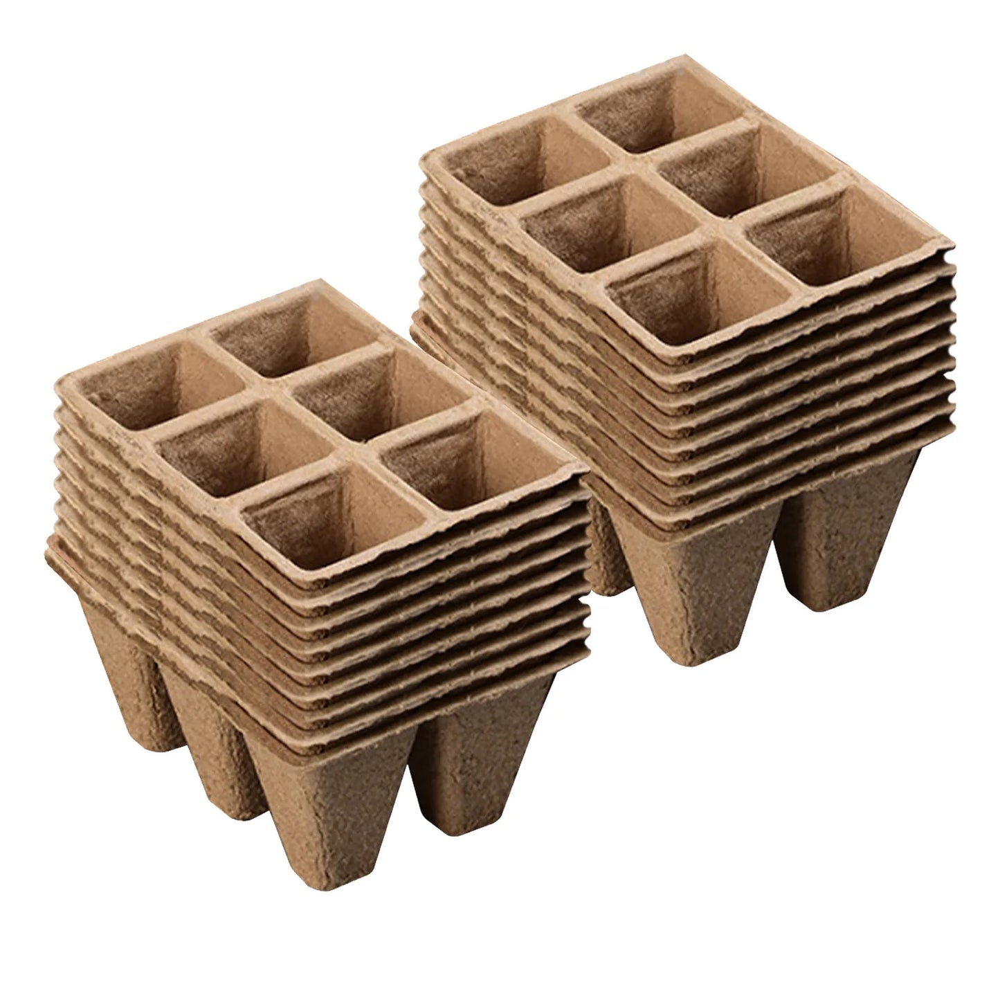 Biodegradable Peat Seed Starter Trays – 10/20 Nursery Pots