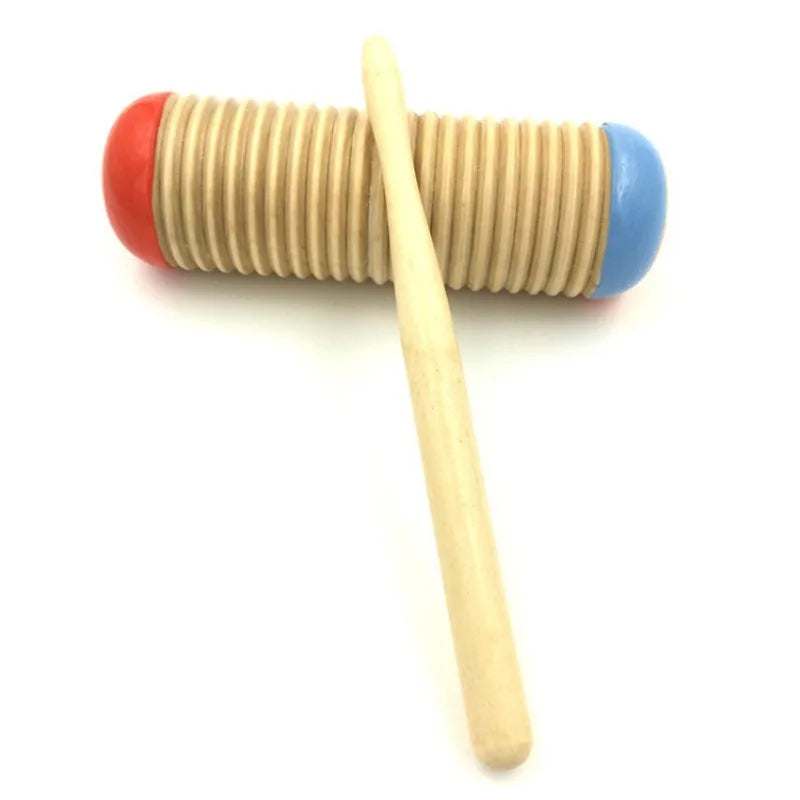 2023 Musical Instrument Rhythm Toy Wooden Guiro Music Baby Kid Child