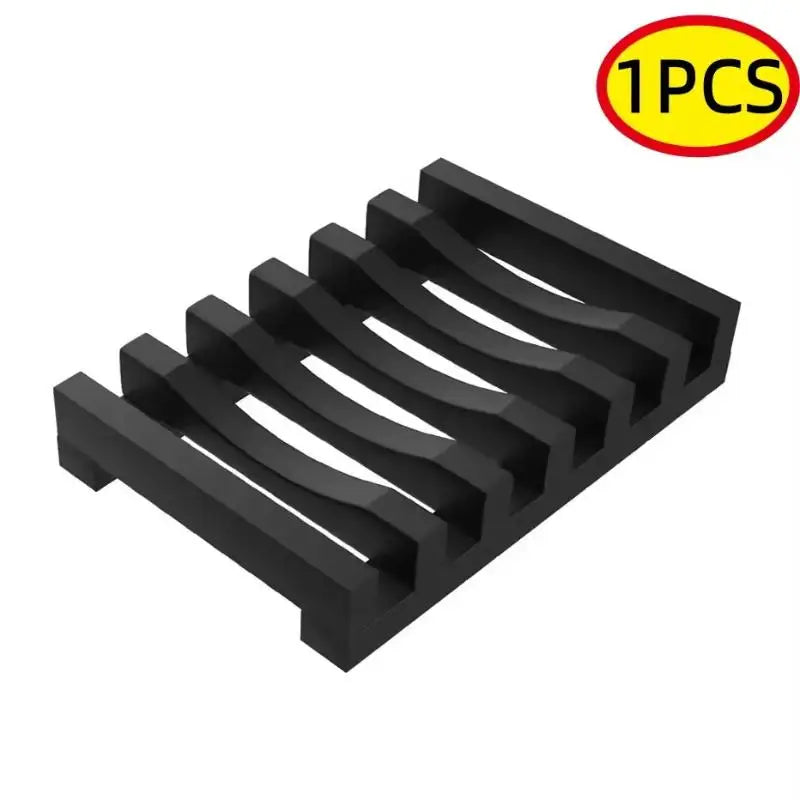 Flexible Silicone Soap Holder – Hollow Drainage Bar Soap Dish