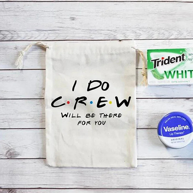 5-Pack "I Do Crew" Hangover Kit Bags | Bachelorette Party Gift Bachelorette Party Bags Peaceful Pleasures Health and Wellness