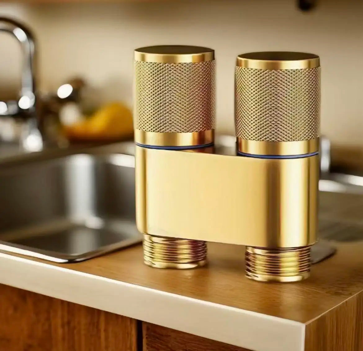 Gold Wall-Mounted Bidet Sprayer | Handheld Toilet Spray & 2m Hose