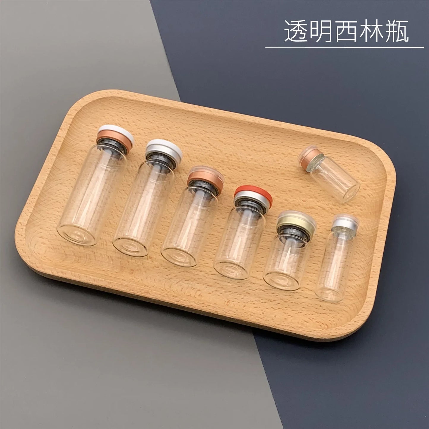 10-Pack Glass Vials 2ml–30ml | Cosmetic Serum & Powder Bottles