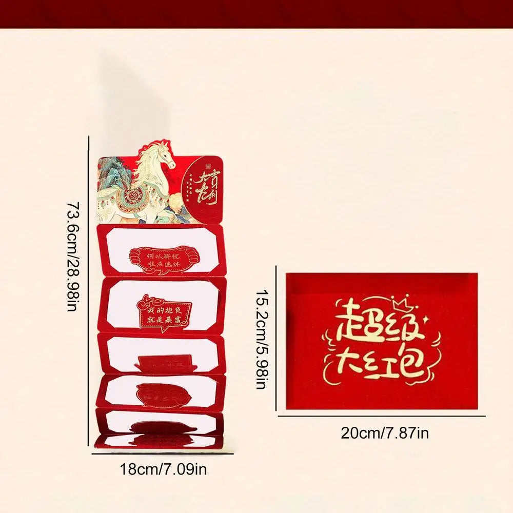 Red Envelopes Cartoon Traditional Foldable Home Decors New Year Red Envelopes For Family Friends Children Son Daughter Women Peaceful Pleasures Health and Wellness 01 China Mainland