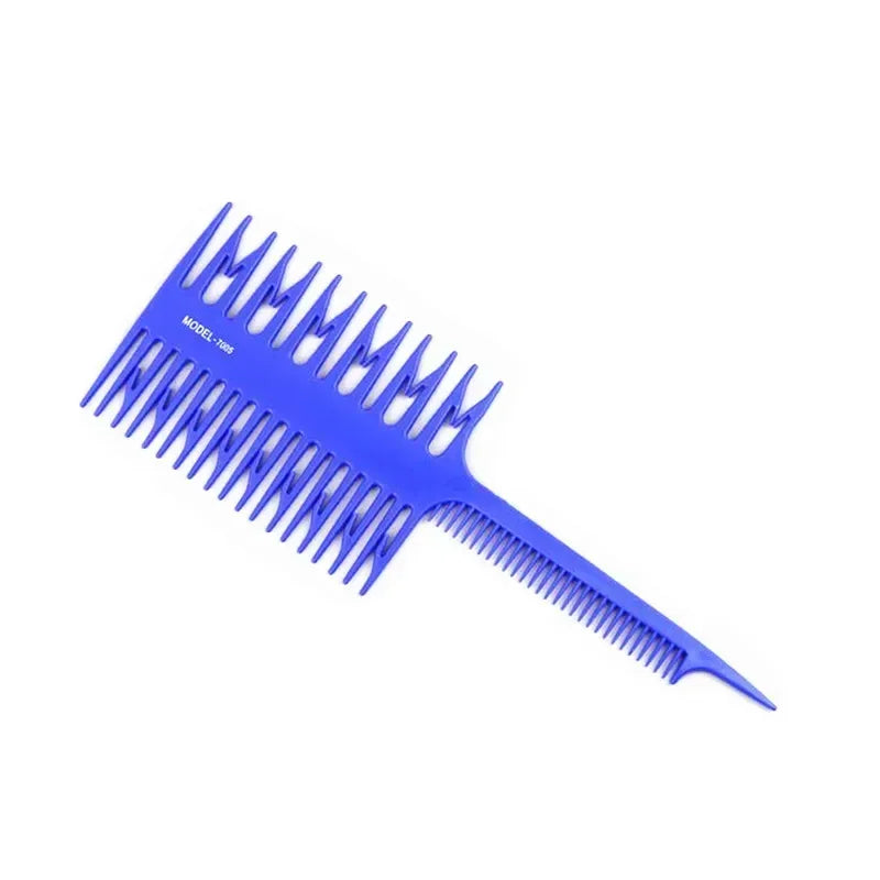 Hair Brush, Wide Tooth Comb, Styling Tool for Hair Dyeing, Highlighting, Barber and Hairdressing Peaceful Pleasures Health and Wellness Blue