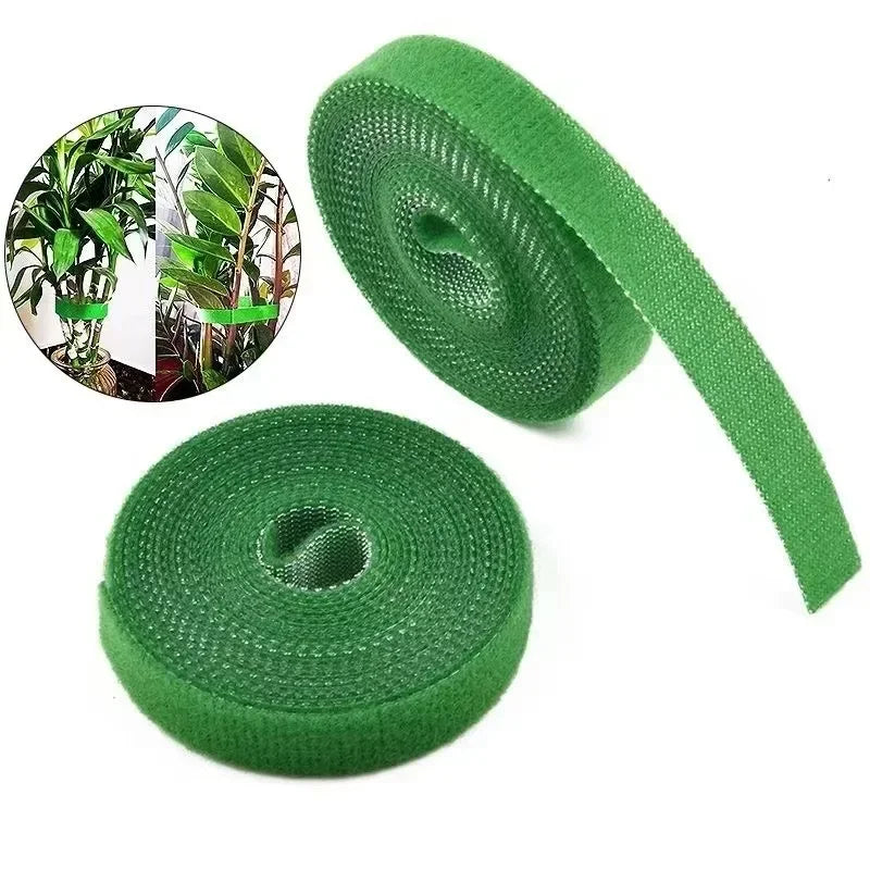 Nylon Plant Stretch Width 12mm Vine Fixing Strap Adjustable Green Fastener Tape Bamboo Rattan Wrap Support Garden Accessories Peaceful Pleasures Health and Wellness 3M 12mm