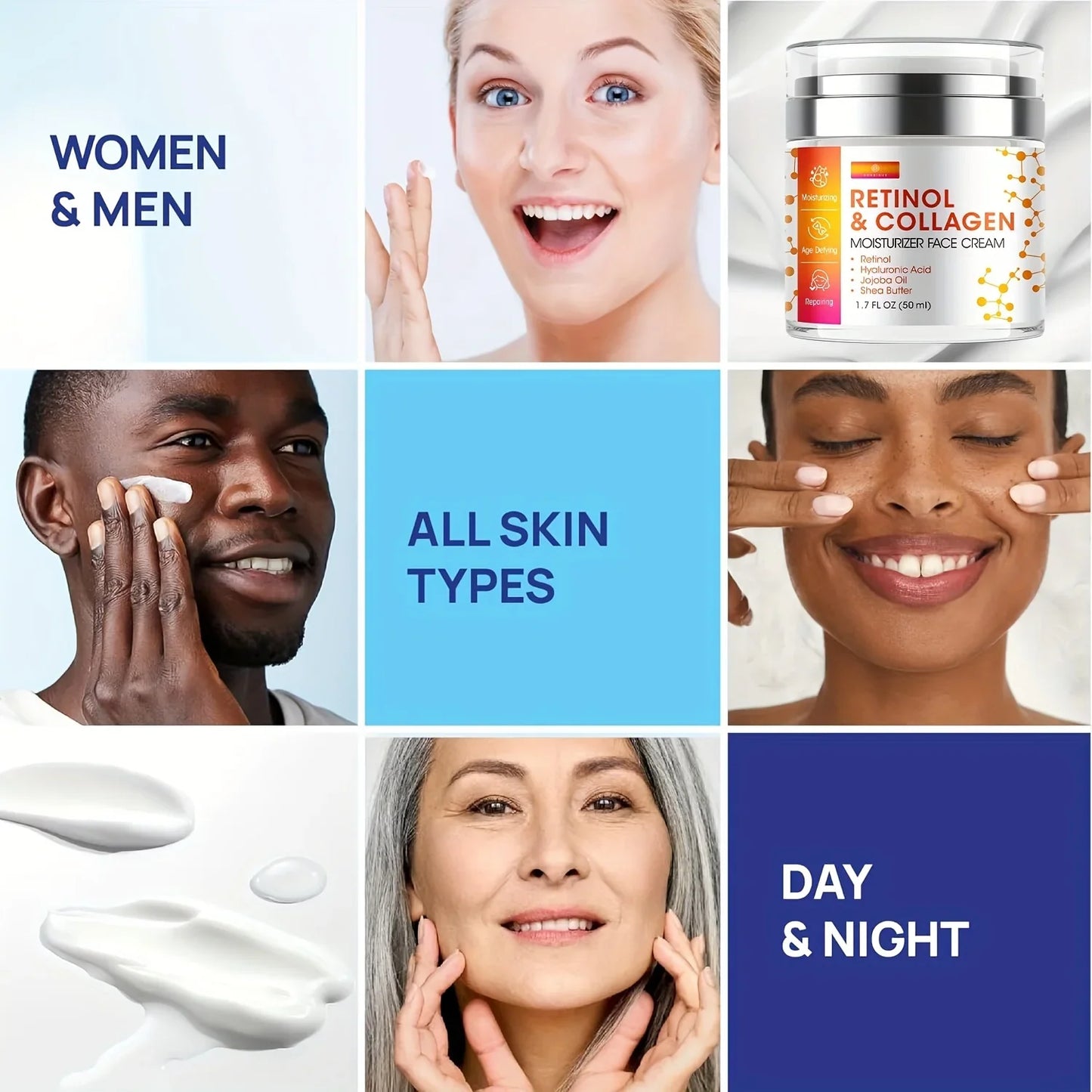 GORGIQUE Face & Neck Moisturizer Cream – Unisex, 50ml