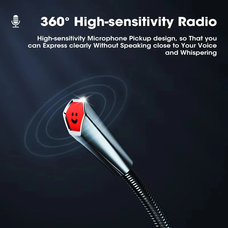 Mini USB Wired Microphone 3.5mm Jack Plug Studio Speech Mic for PC Computer Laptop Notebook Loud Speaker Peaceful Pleasures Health and Wellness