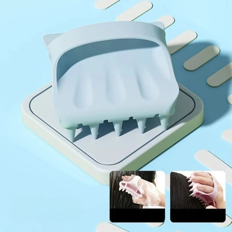Silicone Scalp Massage Shampoo Brush & Body Comb