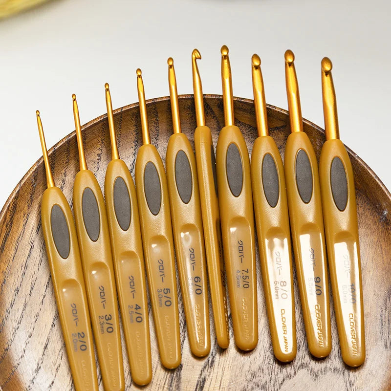 8Pcs Handmade Crochet Hook Set Stitches Sewing Tool Home Knitting Needles Aluminum Alloy DIY Portable Peaceful Pleasures Health and Wellness