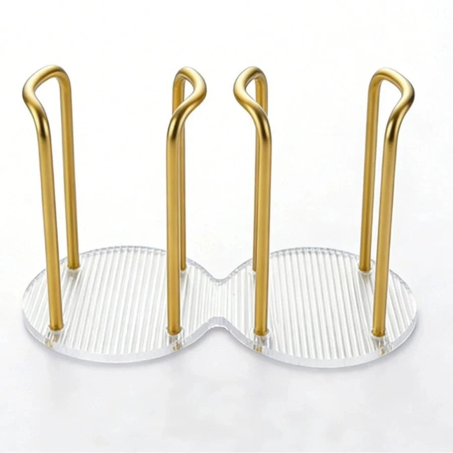 Acrylic Disposable Cup Holder Rack – Single & Double Base